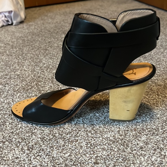 Vince Camuto Signature Ankle Buckle Block Heels - Picture 3 of 5